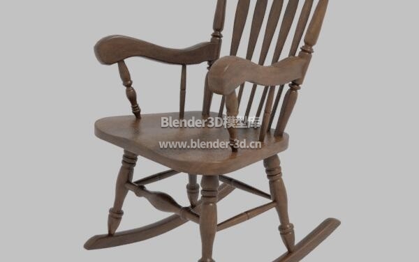 实木复古摇椅