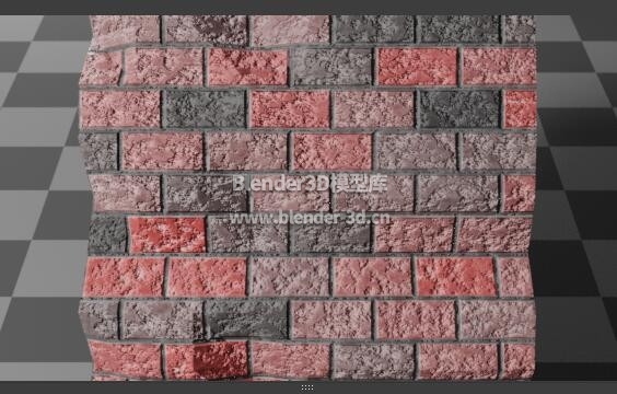 程序性彩色砖混墙壁