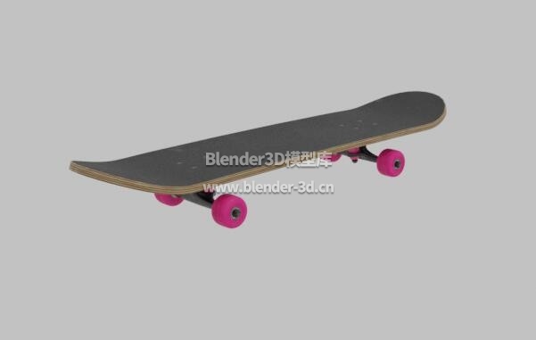 粉色滑板