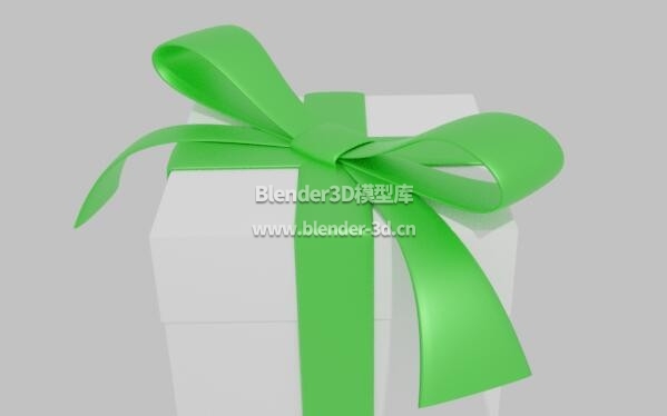 绿带子礼物箱子盒子