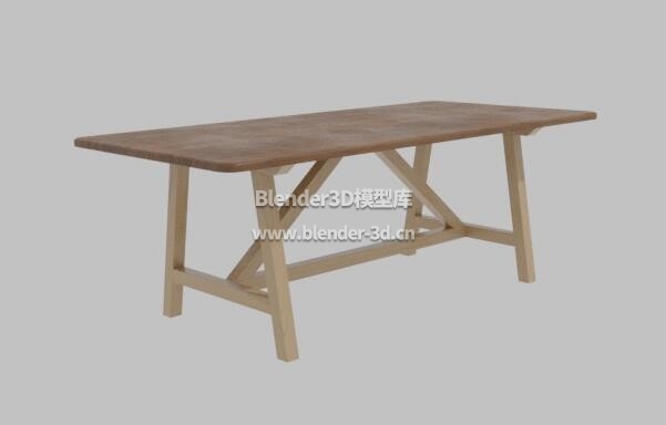 粗糙实木餐桌桌子