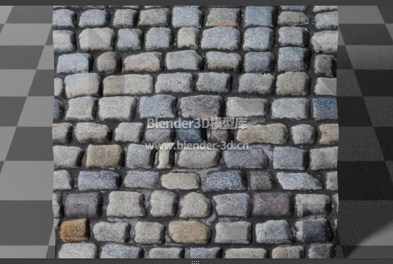 圆润石砌墙壁石铺路面地面人行道
