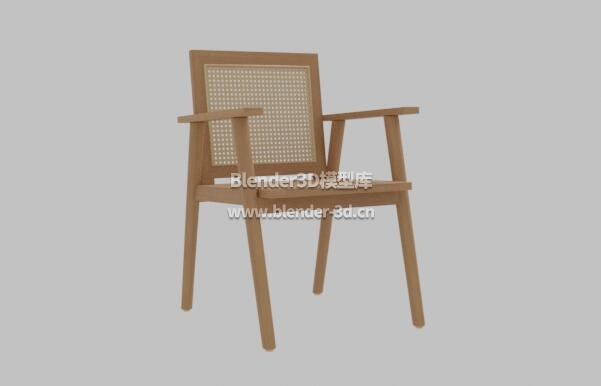 实木Manado餐椅靠背椅子