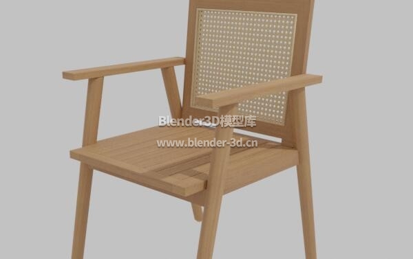 实木Manado餐椅靠背椅子