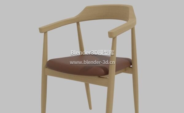 实木垫子餐椅靠背椅子