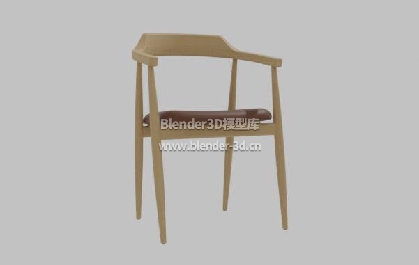 实木垫子餐椅靠背椅子