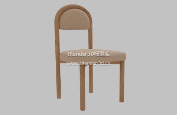 棕色实木软垫Arlos椅子