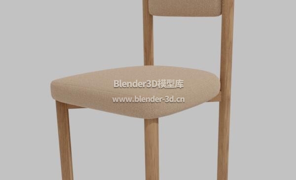 棕色实木软垫Arlos椅子