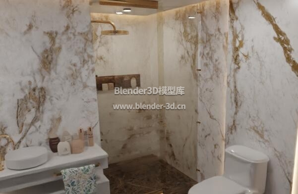 大理石瓷砖浴室卫生间