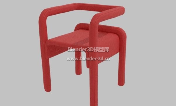红色Via椅子