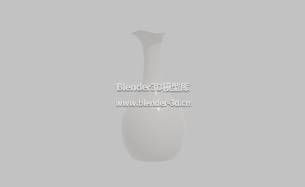 白色陶瓷干枝花瓶