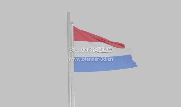 飘扬荷兰旗帜(动画)