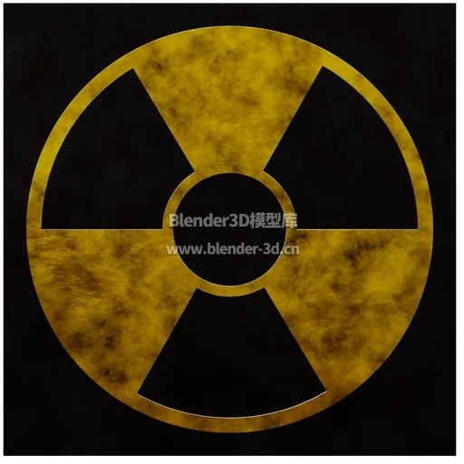 生锈辐射标志