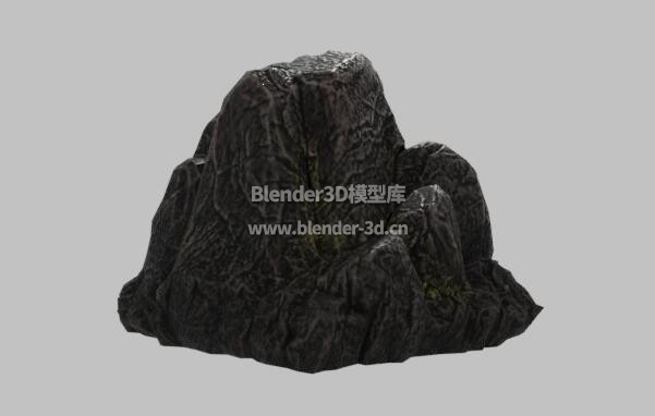 黑色纹理岩体岩层
