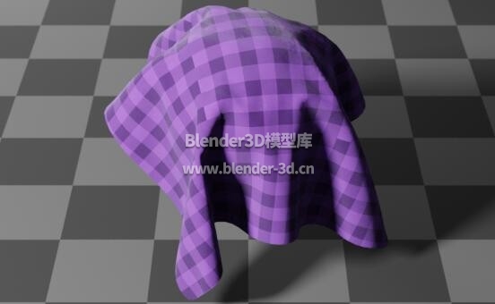 紫色格子面料布料编织物棉布麻布
